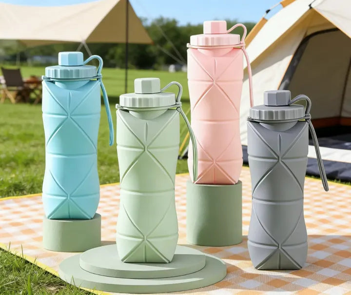 Hydra Flex 600ML – Leak-Proof Foldable Water Bottle 💧✨