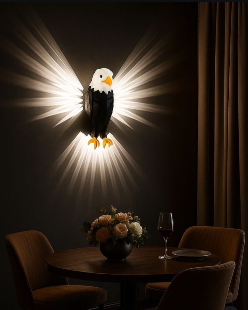 3D Eagle Wall Lamp – Creative Atmosphere Night Light