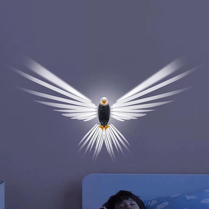 3D Eagle Wall Lamp – Creative Atmosphere Night Light