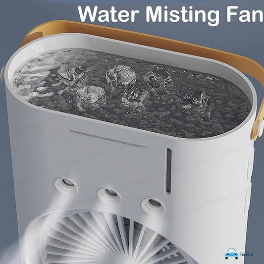 5-in-1 Portable Air Cooler Fan with Ice Tray & LED Light ❄️💨✨