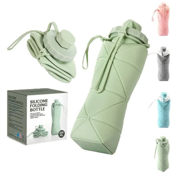 Hydra Flex 600ML – Leak-Proof Foldable Water Bottle 💧✨