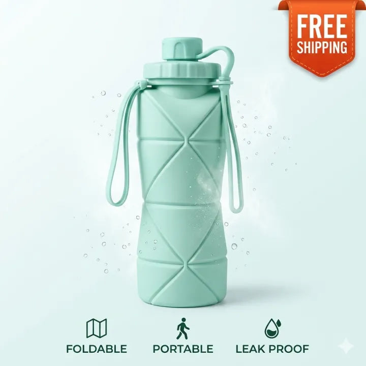 Hydra Flex 600ML – Leak-Proof Foldable Water Bottle 💧✨