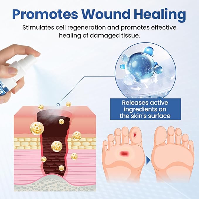 Gluco Derm Foot Shield Spray – Diabetic Skin Protection 💙🦶