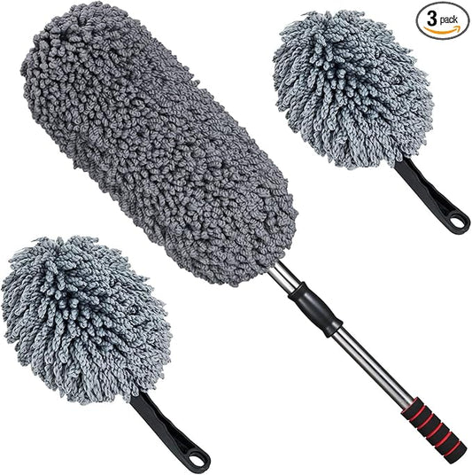 Car Glow Duster – Microfiber Extendable Cleaning Tool 🚗💫