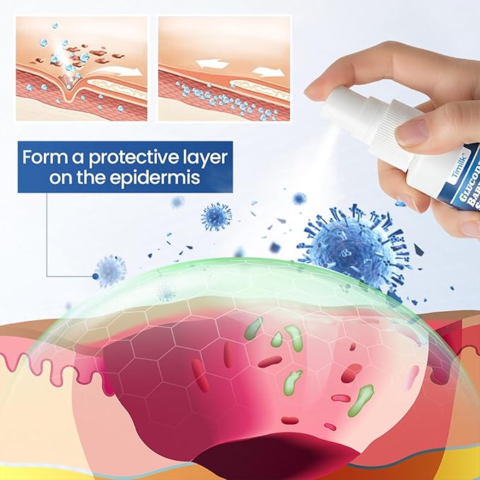 Gluco Derm Foot Shield Spray – Diabetic Skin Protection 💙🦶