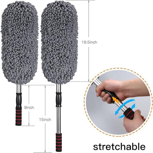 Car Glow Duster – Microfiber Extendable Cleaning Tool 🚗💫