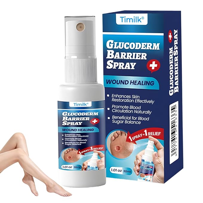 Gluco Derm Foot Shield Spray – Diabetic Skin Protection 💙🦶