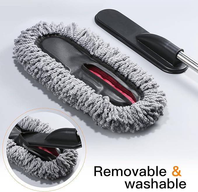 Car Glow Duster – Microfiber Extendable Cleaning Tool 🚗💫