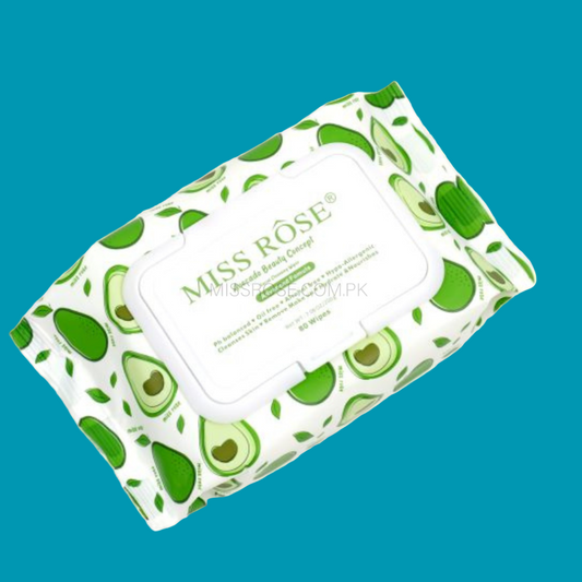 Avocado beauty concept facial cleaning wipes
