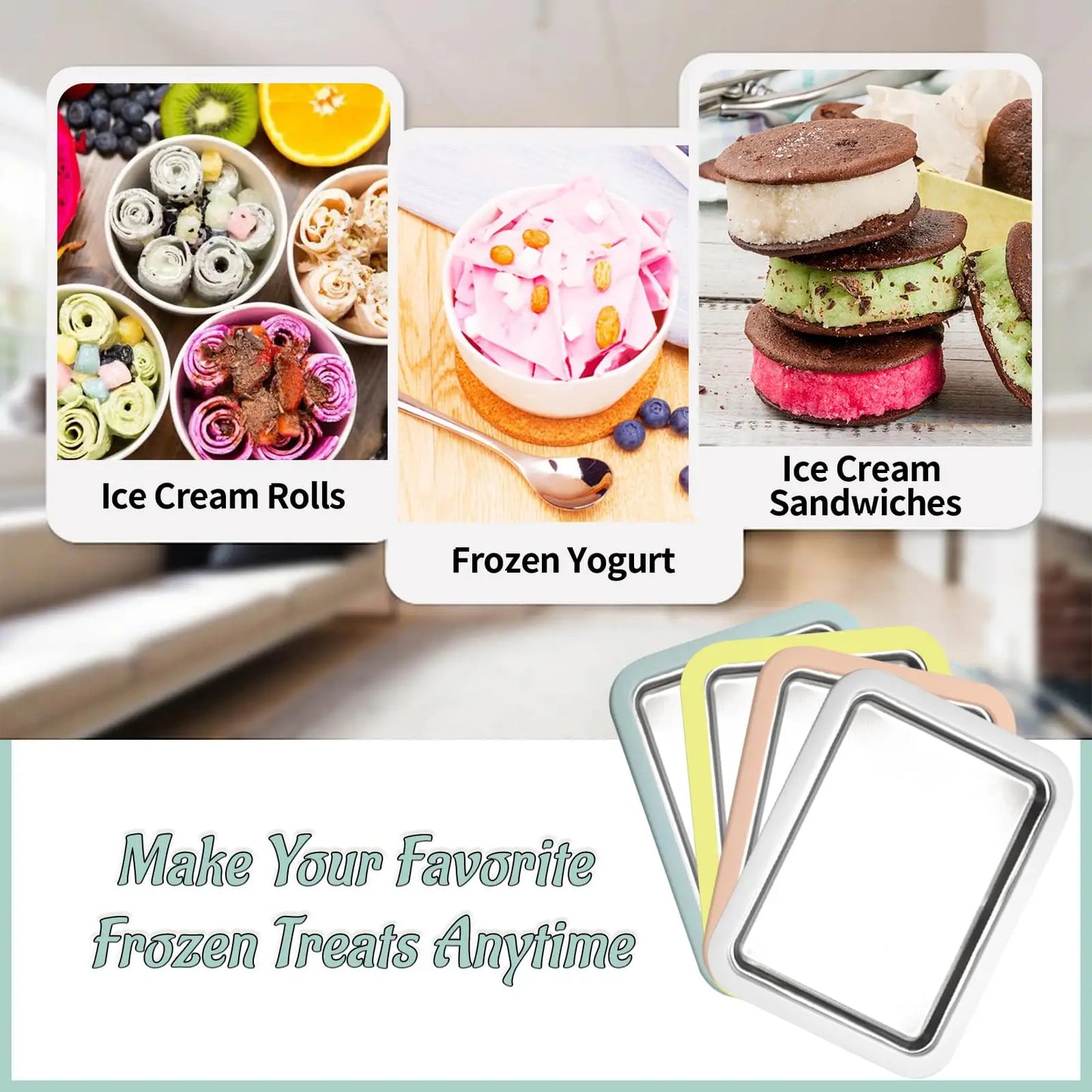 Frost Roll Ice Cream Maker – DIY Rolled Ice Cream Pan ❄️✨