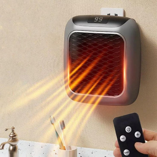 Handy Heater – 800W Mini Portable Electric Room Heater with Remote Control