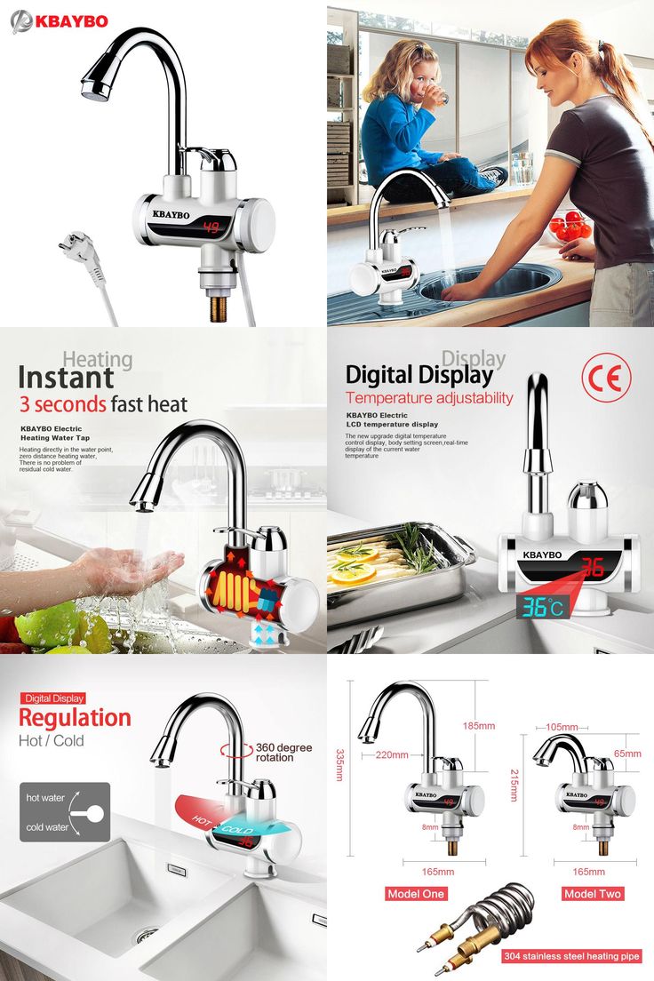 Instant Hot Water Tap – 3000W Digital Electric Heater with LED Display