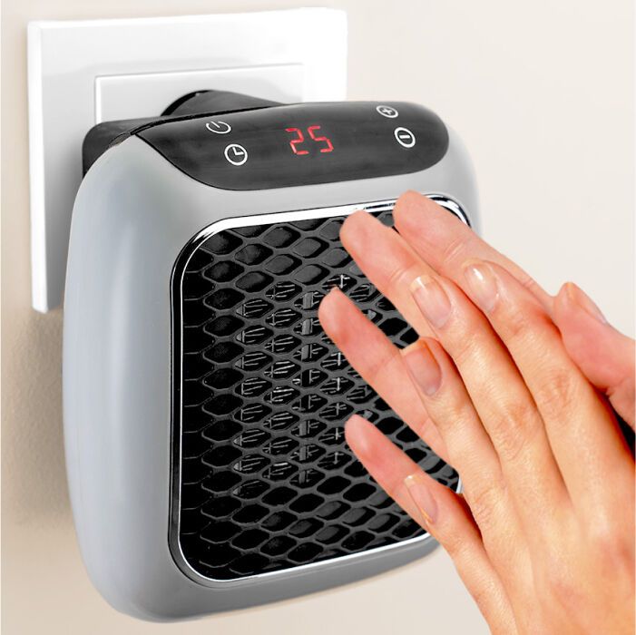 Handy Heater – 800W Mini Portable Electric Room Heater with Remote Control