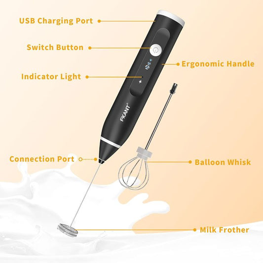 Electric Coffee Beater | Handheld Milk Frother & Drink Mixer for Coffee, Latte & Cappuccino