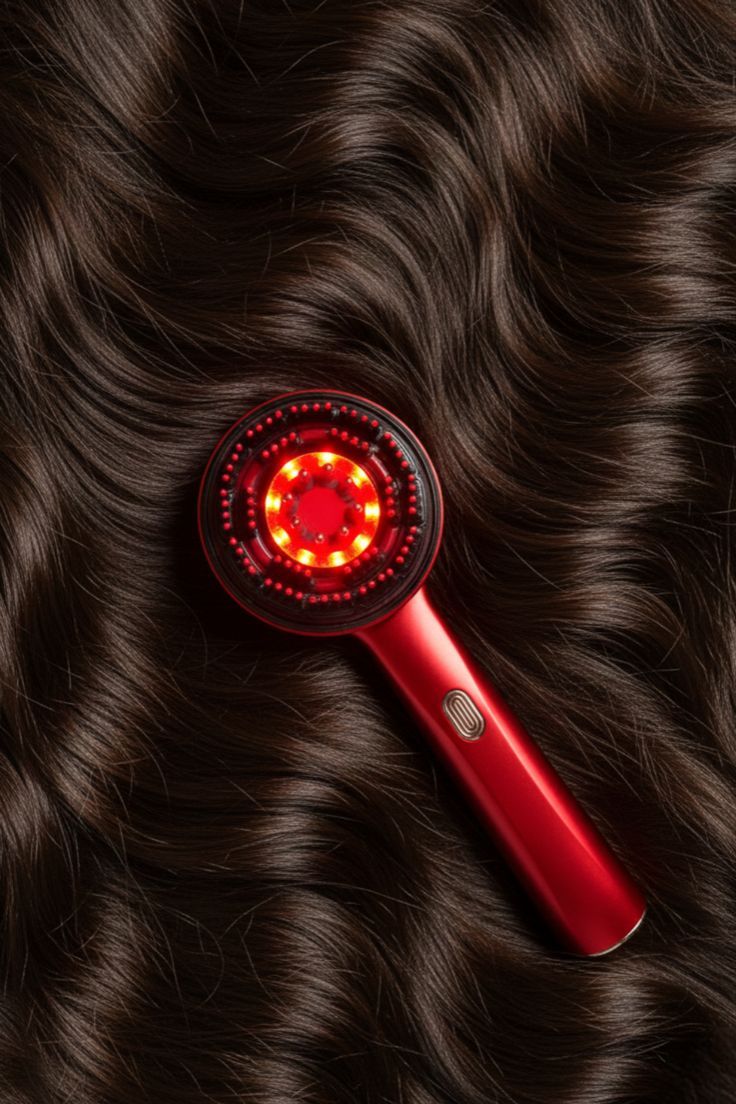 Red Light Hair Growth Massager & Oil Applicator 🔴💧💆‍♂️⚡