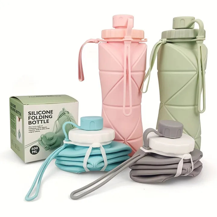 Hydra Flex 600ML – Leak-Proof Foldable Water Bottle 💧✨