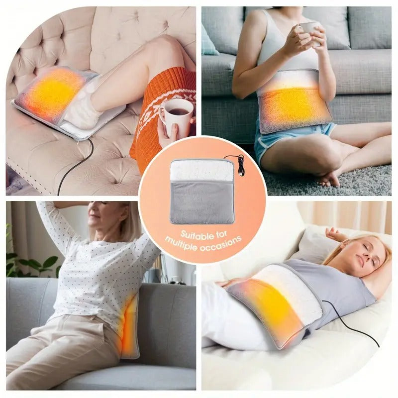 Washable USB Heated Foot Warmer – Ultra-Soft Fleece with Sherpa Lining