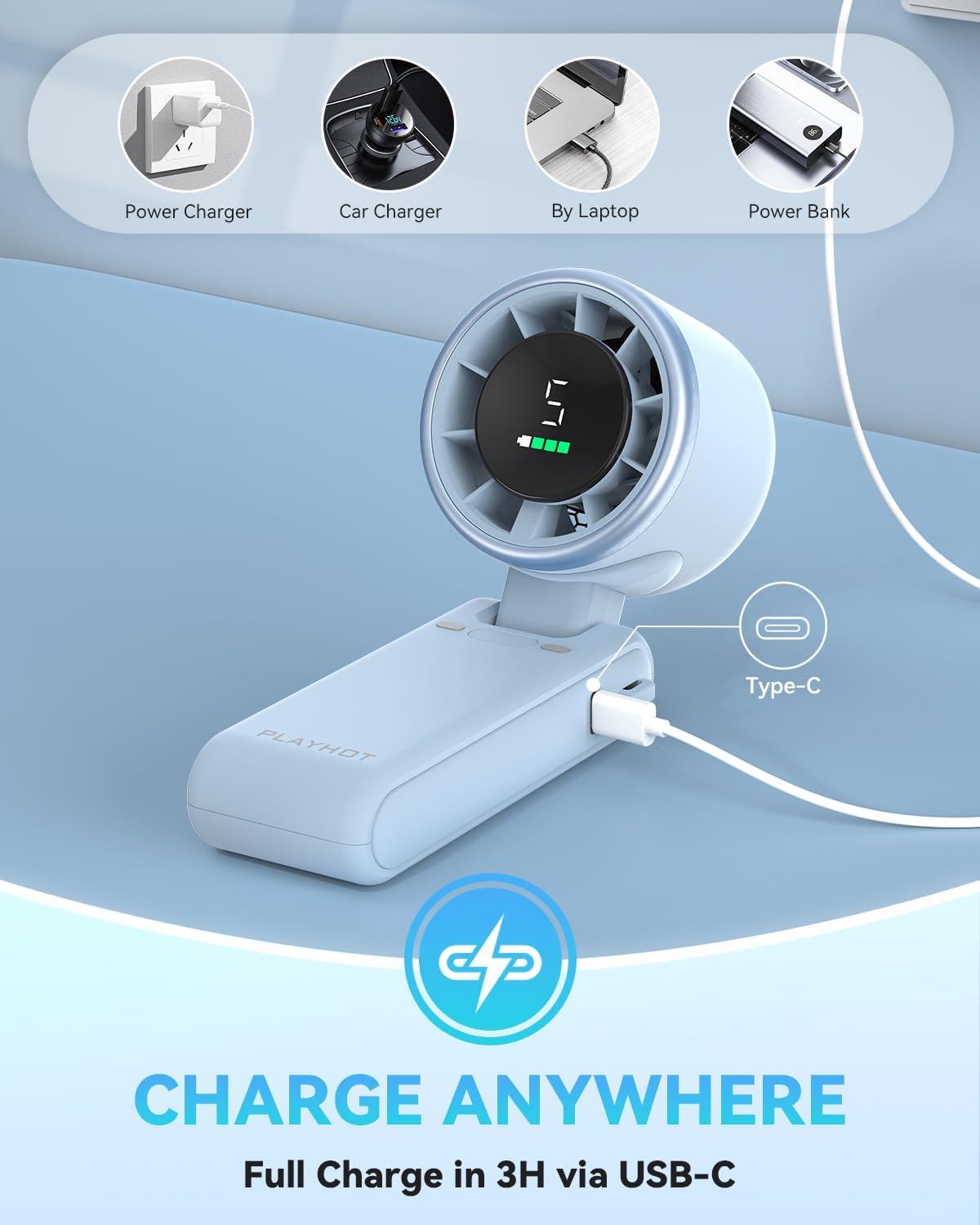 Turbo Breeze Pro – 5-Speed High Power Mini Cooler ❄️💨