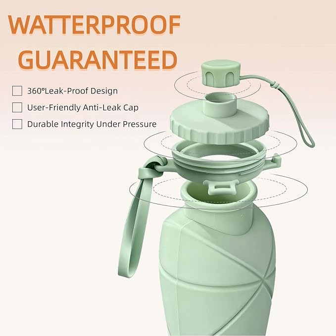 Hydra Flex 600ML – Leak-Proof Foldable Water Bottle 💧✨